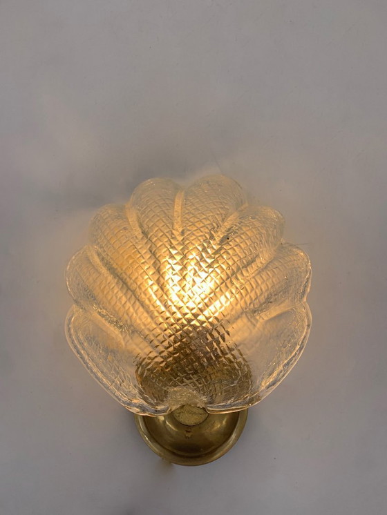 Image 1 of applique singola, lampade da parete di murano attribuita a Seguso