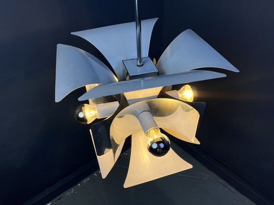 Image 1 of Italienischer Weltraumzeitalter-Kronleuchter, 1960er Jahre