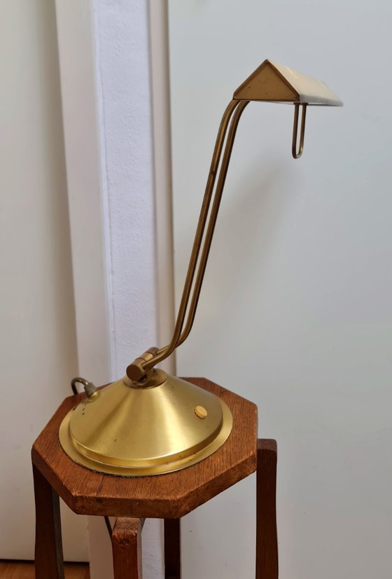 Image 1 of Lampe de banquier lampe de bureau lampe de piano Hollywood Regency Heinz Neuhaus