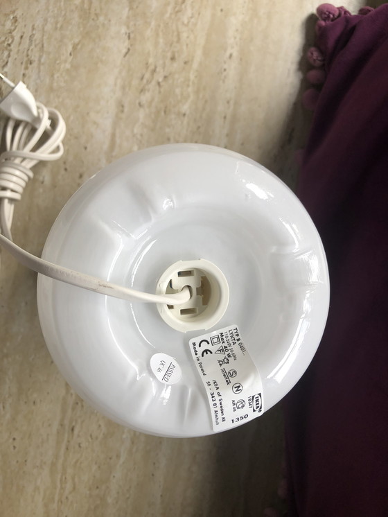 Image 1 of Ikea witte Lykta tafellamp - modèle champignon - nieuwstaat