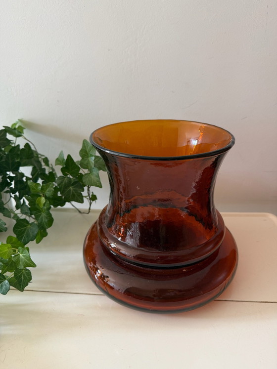 Vaso brutalista color ambra – Vasi, Vetro (photo 3 of 5)