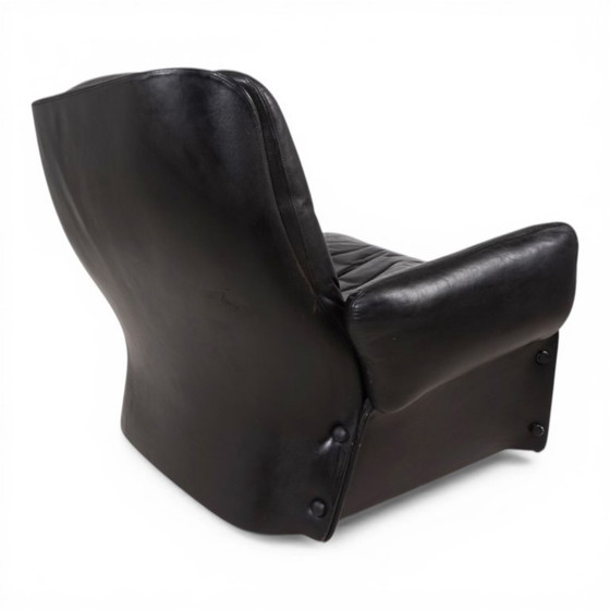 Image 1 of Fauteuil lounge en cuir Carl Straub, 1970