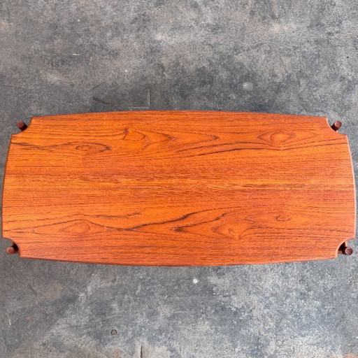 Peter Hvidt Solid Teak Coffee Table, 1960