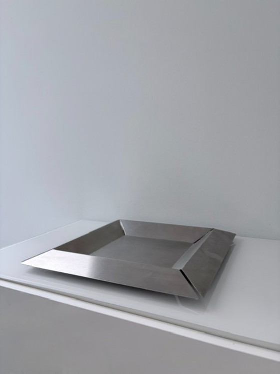 Bol design vintage Tablo en acier inoxydable 34 x 34 cm – rvs (photo 10 of 13)