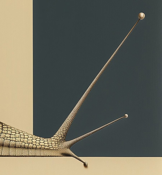 Image 1 of *** Edizione unica. *** Giclée di alta qualità***. Monsieur Escargot e la dualità del divenire ***