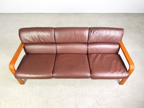 Image 1 of Midcentury Dreisitzer Sofa Couch L.Olsen & Søn Teak Vintage Design