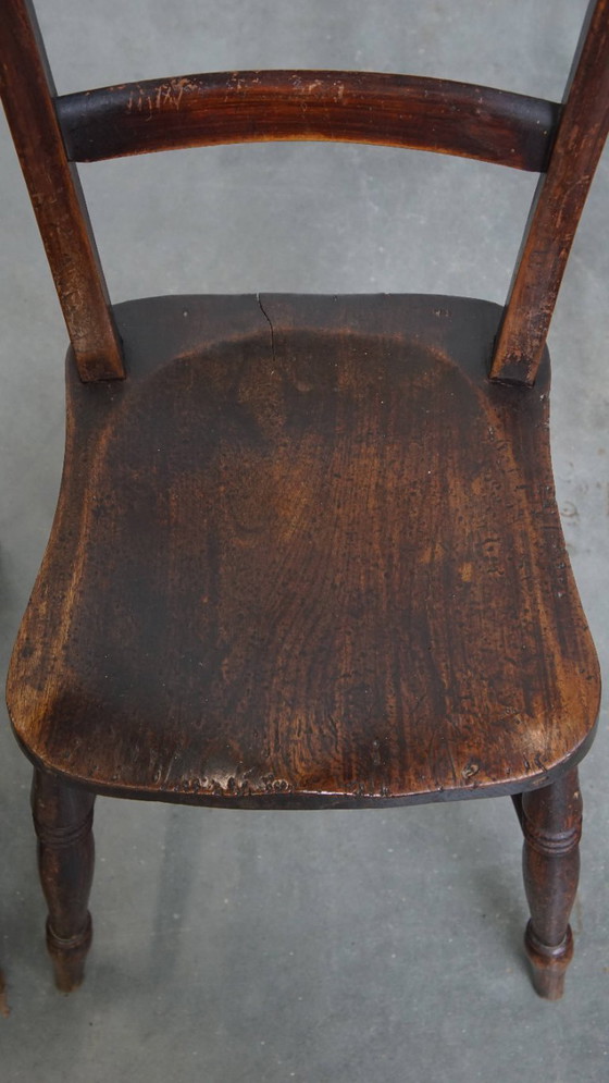 Image 1 of 6 x Antiker englischer Oxford Ess-/Küchenstuhl