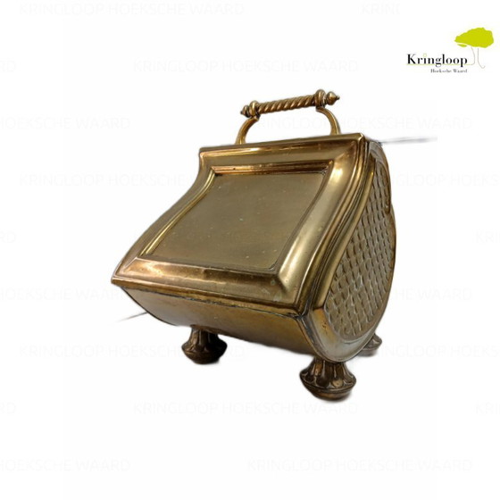 Image 1 of Recipiente para turba / carbón de cobre / bronce antiguo