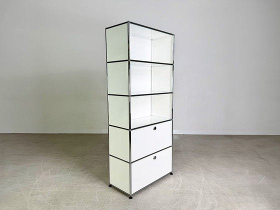 Image 1 of Original USM Haller office cabinet/bookshelf, pure white design