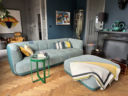 Hay Quilton 3-Sitzer + Hocker