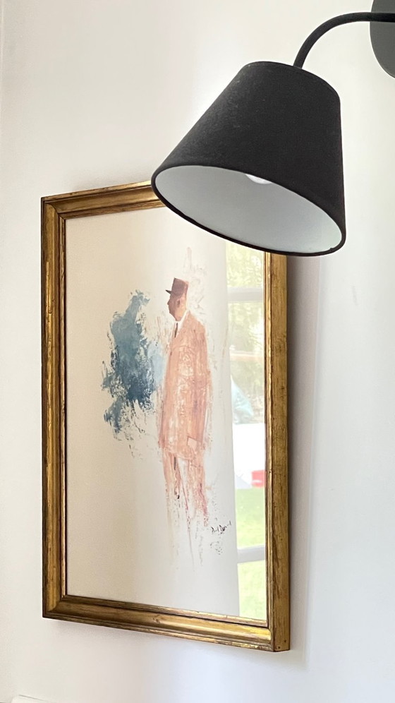 Image 1 of ILLUSTRAZIONE di de Gaulle su CARTA D'EPOCA