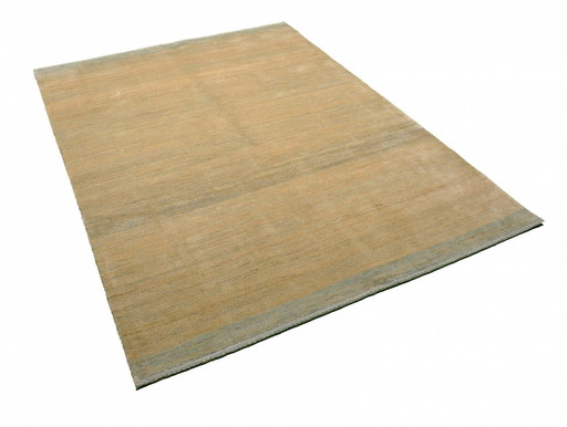Hand-knotted Gabbeh Loribaft rug - 202 x 157 cm - Natural sand tones & simple elegance