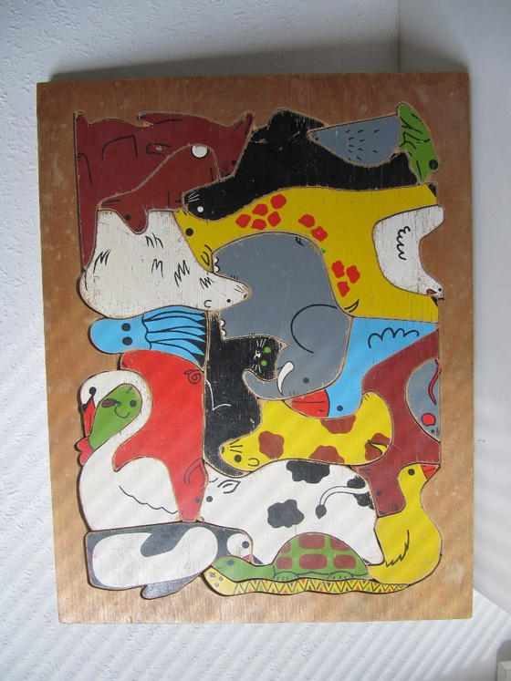 Enzo Mari Puzzle Tierpuzzle – Danes Milano, Enzo Mari, Dekorative Objekte, Holz (photo 2 of 16)