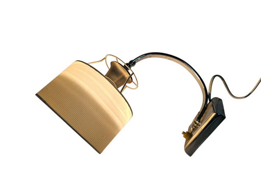 Art Deco - wandlamp - chroom - 'gooseneck' - 1930's