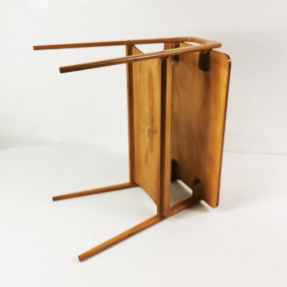 Modernistische bijzettafel, Duitsland, jaren 60. – Wood (photo 10 of 12)