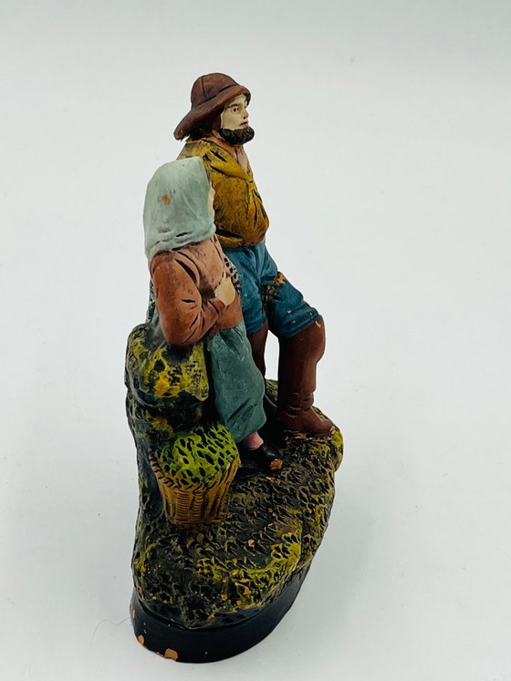 Vintage Fishermen Statuette from La Panne – J. H. Hand – J.H. Hand, Decorative Objects, Ceramic (photo 10 of 11)