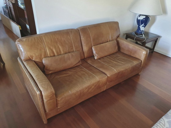 Image 1 of Baxter Arcon Italienisches Design Büffelleder Sofas Marco Milisich (2 Sitzer + 2,5 Sitzer)