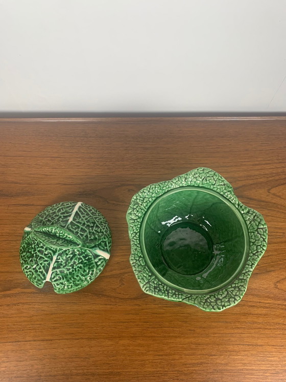 Image 1 of Grünkohl-Keramik-Suppenterrine, 1970/80