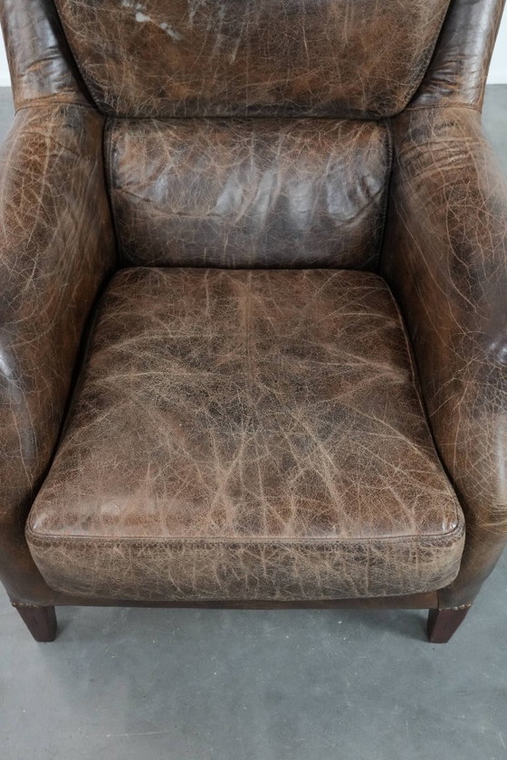 Image 1 of Vintage rundleren fauteuil met karakter en prachtige en sprekende kleuren