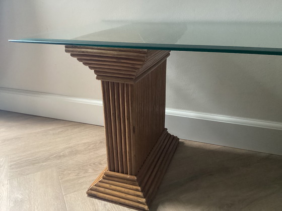 Image 1 of MESA AUXILIAR DE RATÁN ESTILO LÁPIZ GABRIELLE CRESPI