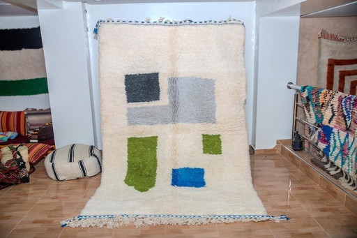 Alfombra tejida a mano de pura lana, artesanía tradicional, tamaño 150/250 cm. – Alberto Bazzani, vloerkleden en tapijten