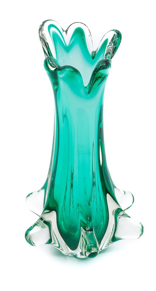 Vase Murano "Chambord" Vert