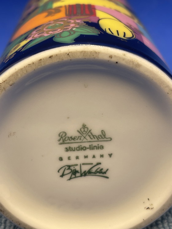 Image 1 of Vintage Bjørn Wiinblad-vaas, 1001 nacht van Rosenthal