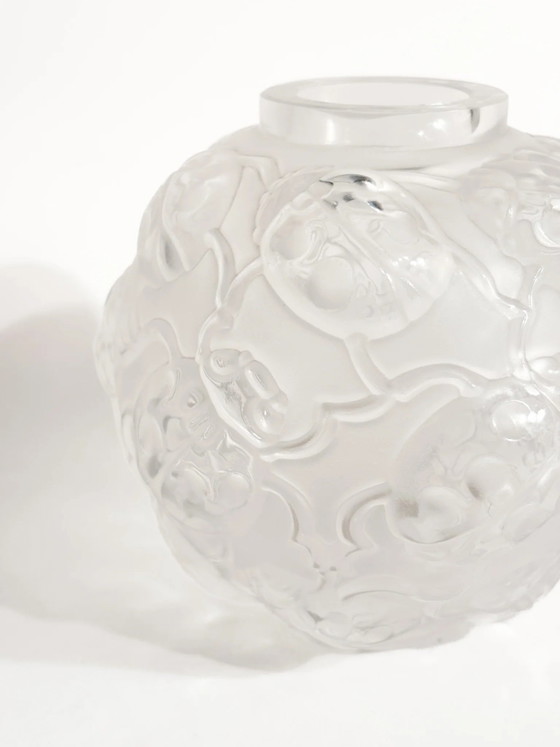 Lalique 'Coccinelle' Crystal Vase, 1980s (photo 5 of 9)