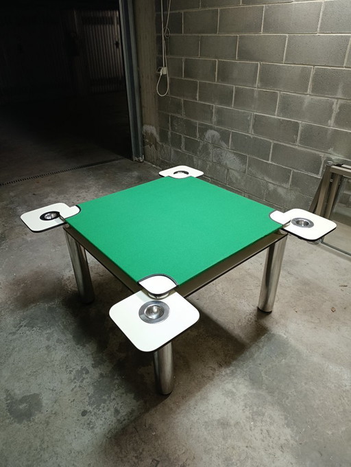 Mesa de póker Zanotta (diseñada por Joe Colombo, 1968) – eettafels, lamine