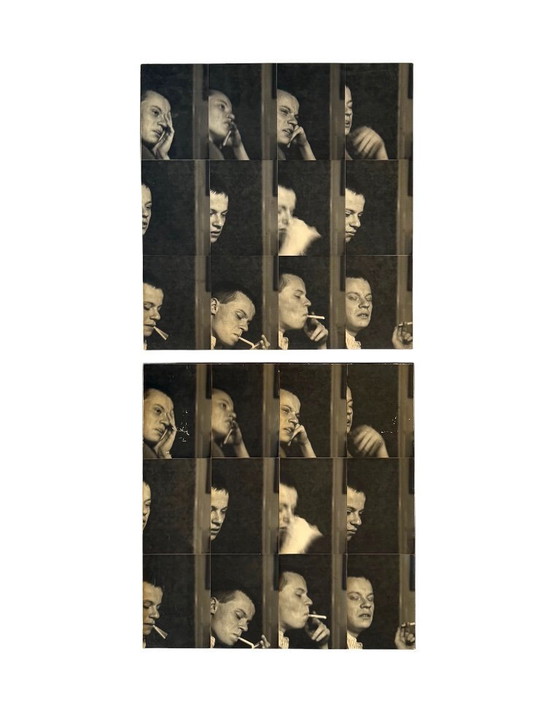 Image 1 of Gerry Hunt (1927 - 2023), 'William' set of  2 photographical works mounted on wood panels, UK 1979