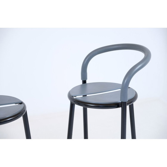 Image 1 of Pair of vintage Fritz hansen Pelikan stools by Niels Gammelgaard 1987