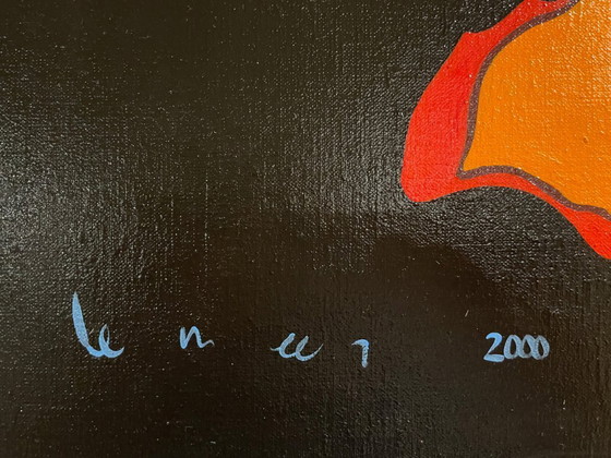 Image 1 of Cuadro 'Pájaro psicodélico' - Frans Lemeer