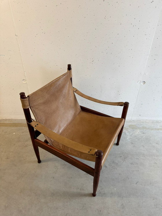 Image 1 of Rare safari armchair Erik Wørts Niels Eilersen Mid Century 60s