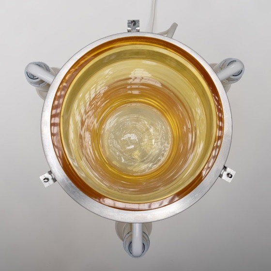 Image 1 of Model LT226 Yellow "Mushroom" Table Lamp