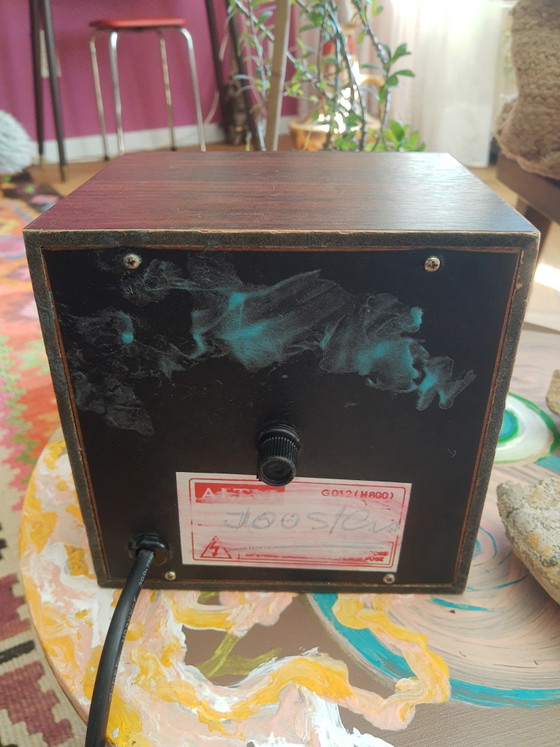 Image 1 of Einzigartige Altai G012 (H800) Stroboskoplampe in Furnieroptik aus den 70er Jahren, einstellbare Geschwindigkeit