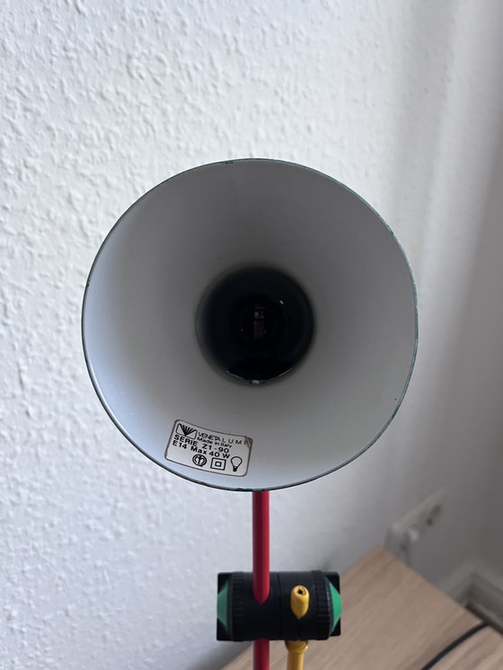 Image 1 of Vintage Veneta Lumi Z1-90 tafellamp | Memphis-stijl | Italiaans design uit de jaren 80/90 | Meerkleurig