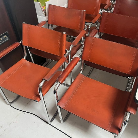 Image 1 of Ensemble de 12 chaises Matteo Grassi MG5 - cognac