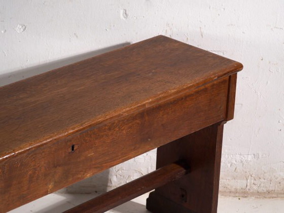Antique organ bench with drawer in oak wood – Central Europe, circa 1920 – Benches, Iron (photo 17 of 40)