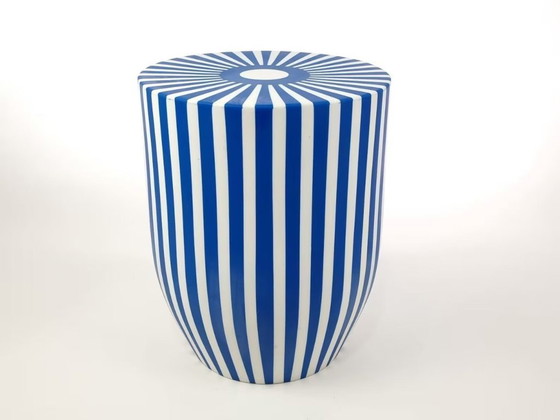 Image 1 of Tavolino marocchino blu e bianco fatto a mano - Bijzettafel artigianale