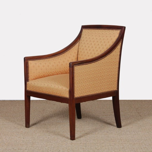 Armchair in the style of Jean-Michel Frank from the 1930s-1940s