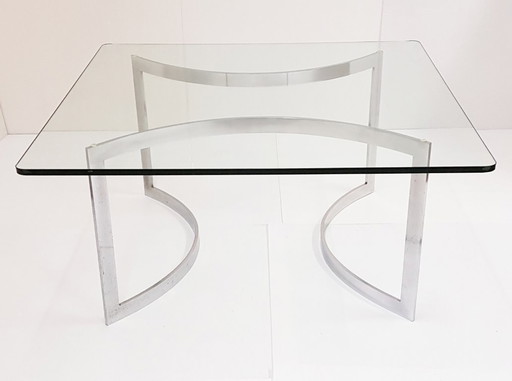 HENRY NEUMAN : TABLE BASSE CARREE EDITION PACE COLLECTION 1970 VINTAGE 70'S