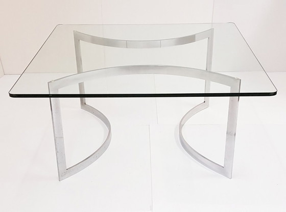 Image 1 of HENRY NEUMAN : TABLE BASSE CARREE EDITION PACE COLLECTION 1970 VINTAGE 70'S
