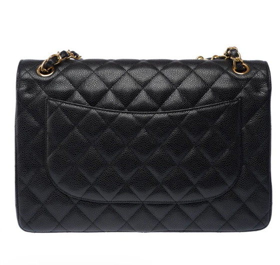 Image 1 of Sac CHANEL Timeless/Classique en Cuir Noir - 103396