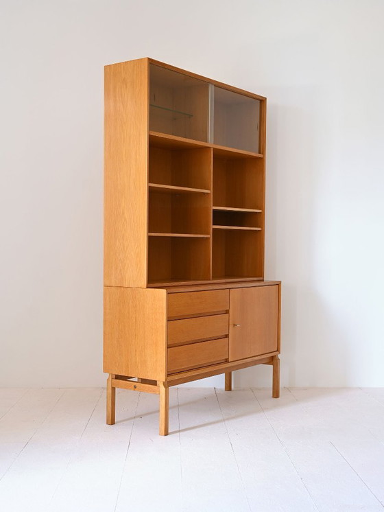 Image 1 of 1960s Oak Bookcase by H. W. Grabinski