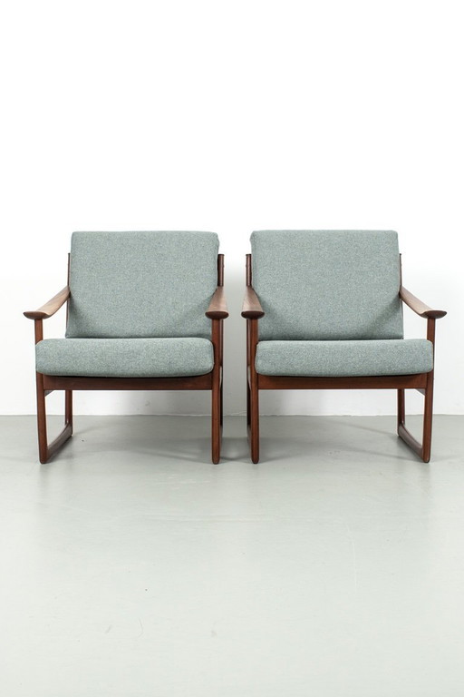 Lot de 2 fauteuils FD130 vintage Danish Design Peter Hvidt