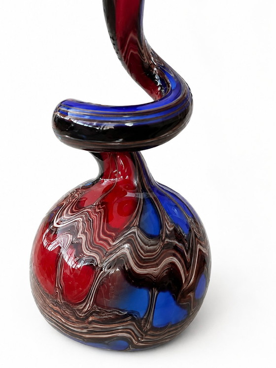 Image 1 of Exceptional Monumental Murano Glass Sculptural Floor Vase, circa 1985–1995.