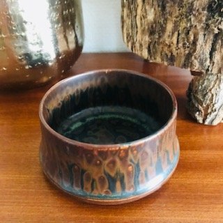 Image 1 of Ensemble de bols empilables en céramique aux tons naturels, années 1960