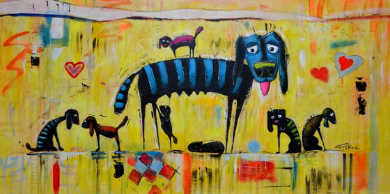 Image 1 of Piotr Piskorz "Maternelle pour chiots - l'heure de la sieste" XXL