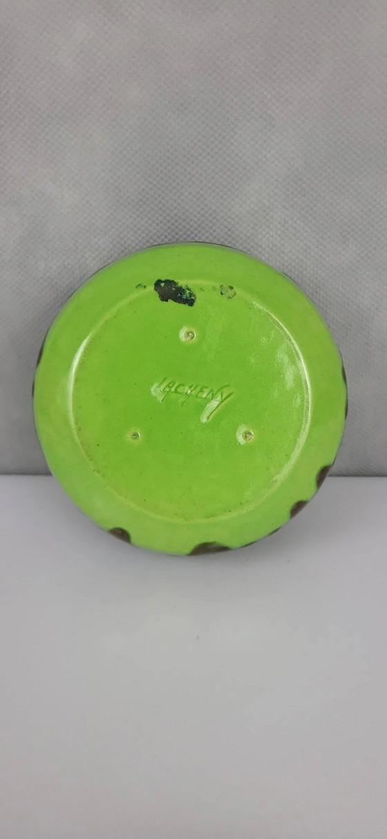 Steingutdose signiert Lacheny / Puisaye – Geschirr, Porcelain, Art Deco (photo 7 of 7)