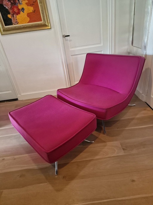 Lignet Roset Pop Lounge fauteuil met hocker